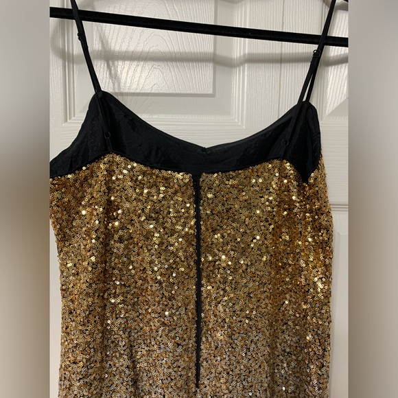 New J. Crew Collection Gwenyth Gold & Silver Ombré Sequin Slipdress Size 8 - Picture 5 of 15